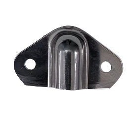 D.J.'s Small Chrome Plated Brass Clam Shell Ventilator - 1-1/4" x 3/4".