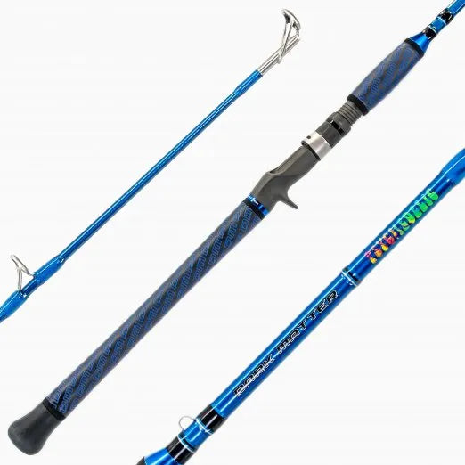 Dark Matter Psychedelic 7' X Fast Blue Casting Rod 15-40lb