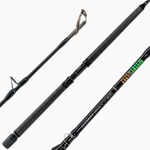 Dark Matter Psychedelic 7' Z Fast Black Casting Rod 20-60lb