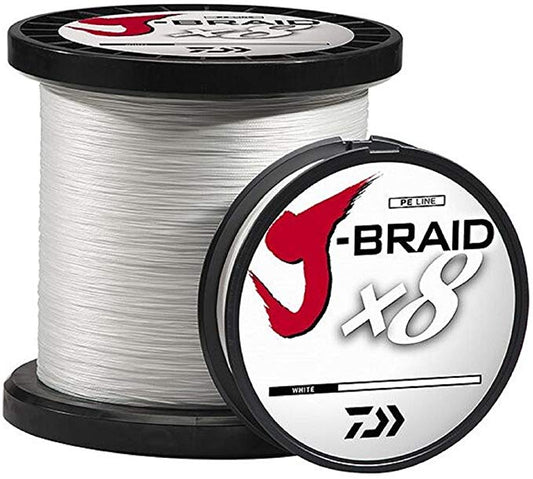 DAIWA J-BRAID X8 3000M WHITE 150LB