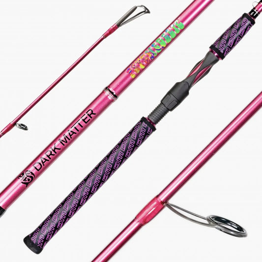 Dark Matter Psychedelic Inshore 7' Medium Heavy Pink Spinning Rod 10-17lb