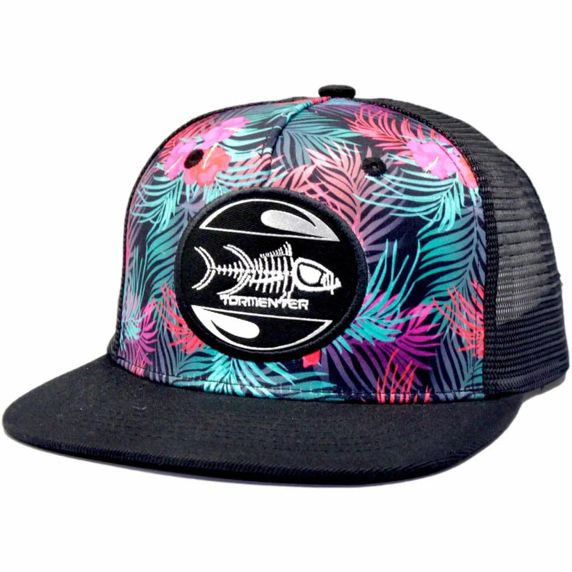 Tormenter Parallel Tormenter Ocean Hat Flat Bill Hibiscus – Tuppens