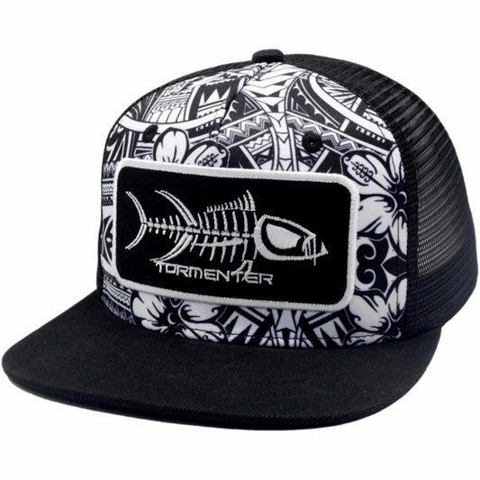 Tormneter Hat Flat Bill Tribal Black