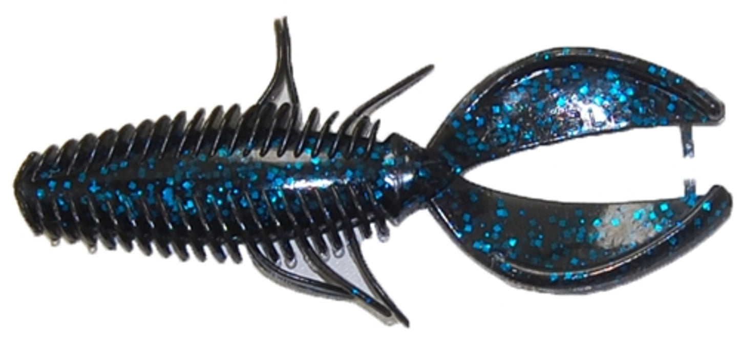 Gambler Stinger Black Blue Glitter 4.25" 7 Pack