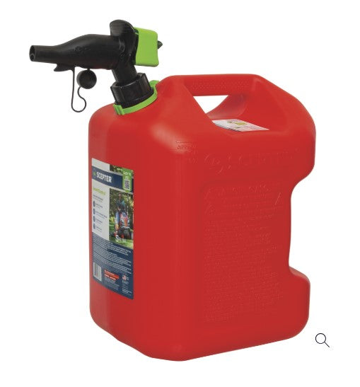 Scepter Gas Can with Smartcontrol™ Spout, 5 Gallons, Red. (FSCG571)