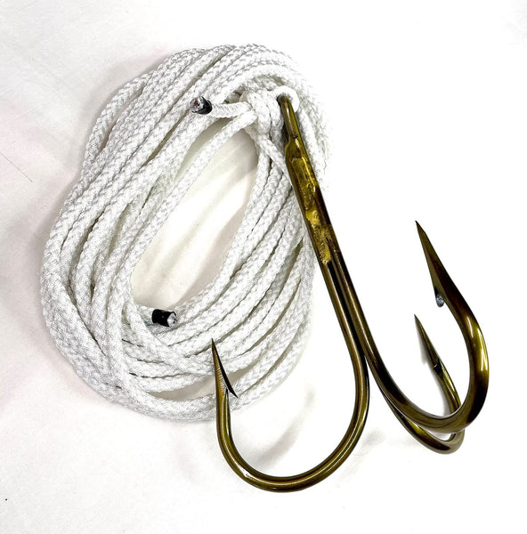 alligator fishing hooks for sale Gator Pro Hunting Grappling Hook 20/0 w/ 25ft Sink Rope Gone Fishing Fish Hook Target large freshwater or Color:#2/0 Float Tubes & Pontoons