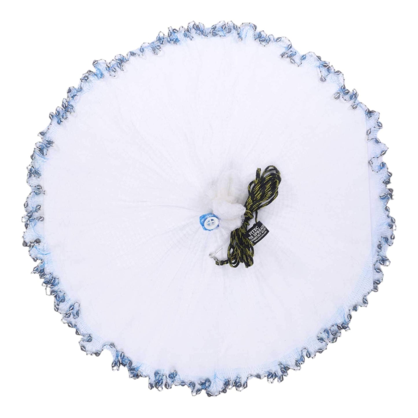 Fitec GS 1000 Ultra Spreader Mullet Cast Net - 6' 6 ft. Radius With 1" Mesh and 1 Lb of Lead Per Foot.