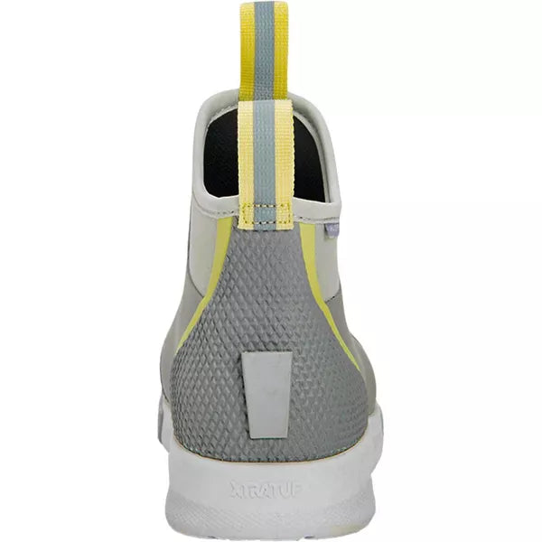 Women's Xtratuf Ankle Deck Boot Sport ADSW108 Gray Yellow Grey