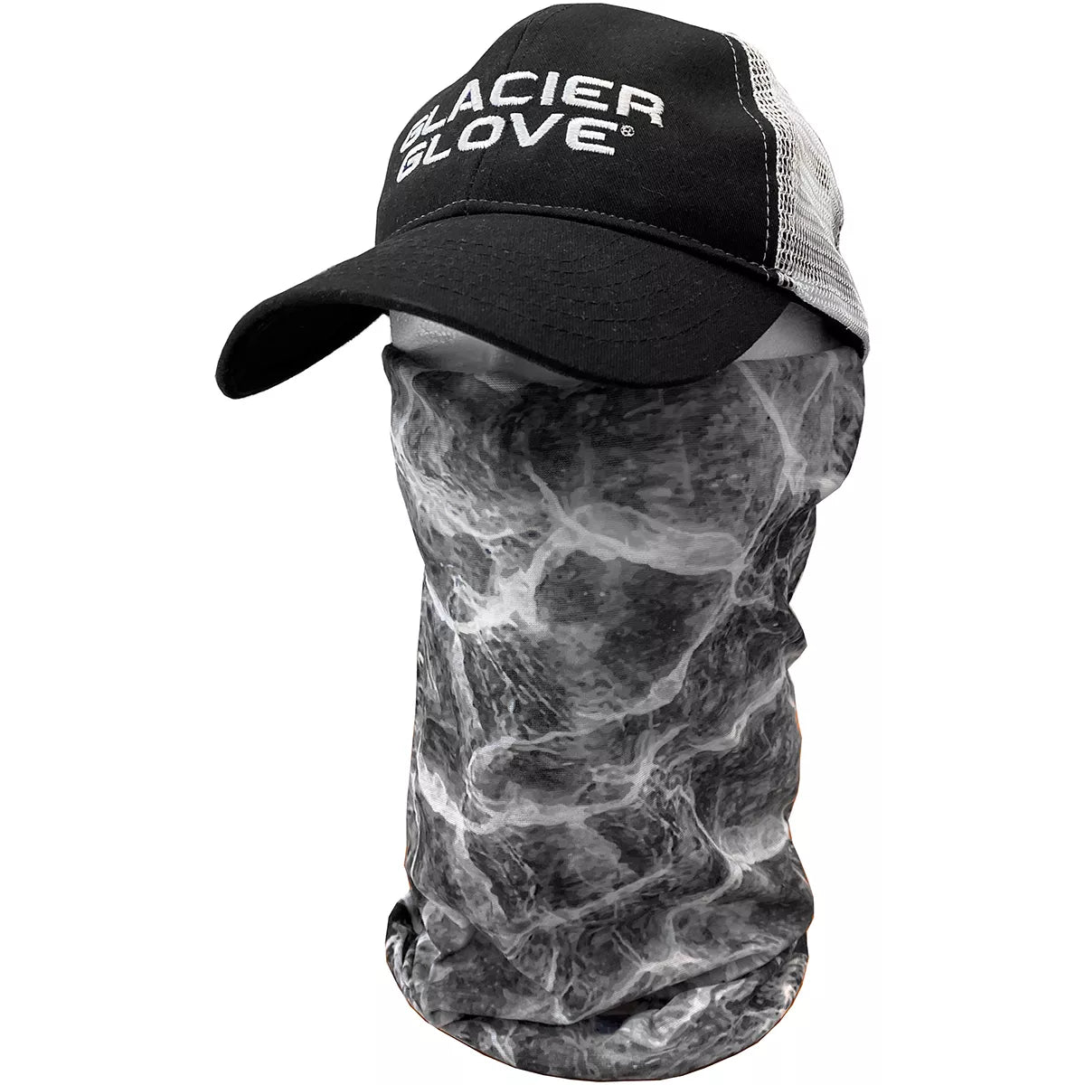 Glacier 48ST Universal Face Shield UPF 50+, Gray Camo