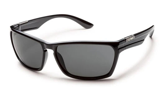 SUNCLOUD CUTOUT - BLACK - POLARIZED GRAY