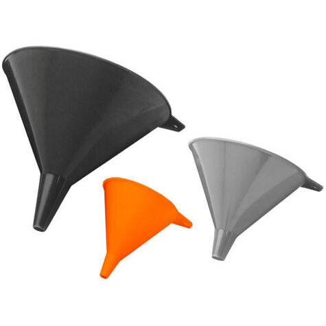 Hopper 3-Piece Funnel Set - Plastic.