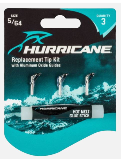 Hurricane Replacement Fishing Rod Tip Kit, Size-7/64, 3-Pack.