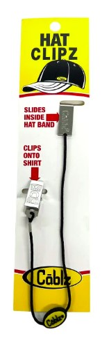 Cablz HatClipz Black Hat Clip