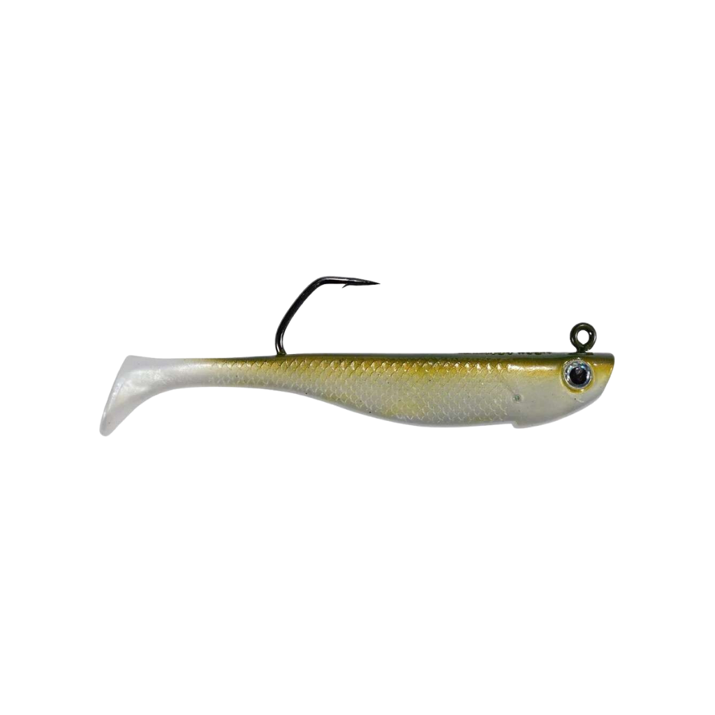 Hogy Protail Paddle Swimbait 3.5in - 1oz - Olive