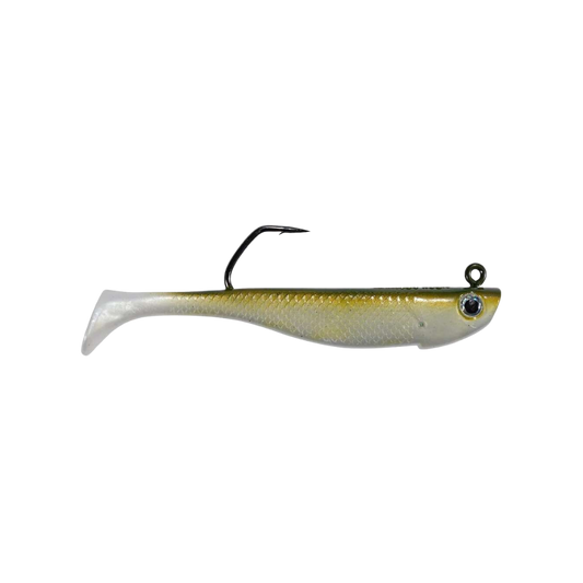 Hogy Protail Paddle Swimbait 3.5in - 1oz - Olive