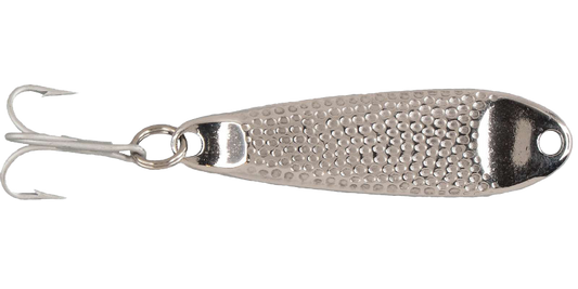 Hopkins Shorty Hammered Spoon w/Plain Treble, 2 3/4", 1 oz, Stainless Steel