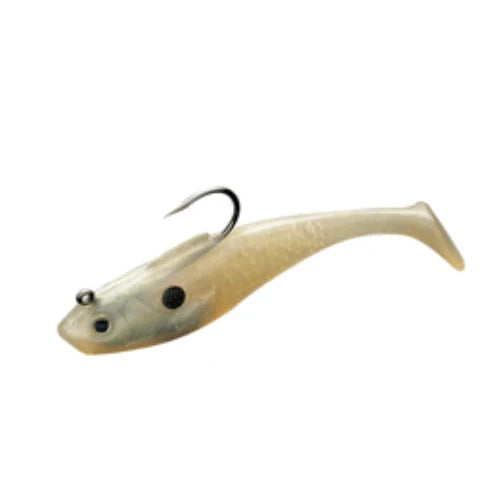 Tsunami Holographic Swim Shad 3"/7.6cm 3/8oz 3Pack SALTX Hook Heavy Duty Resealable Storage Clam