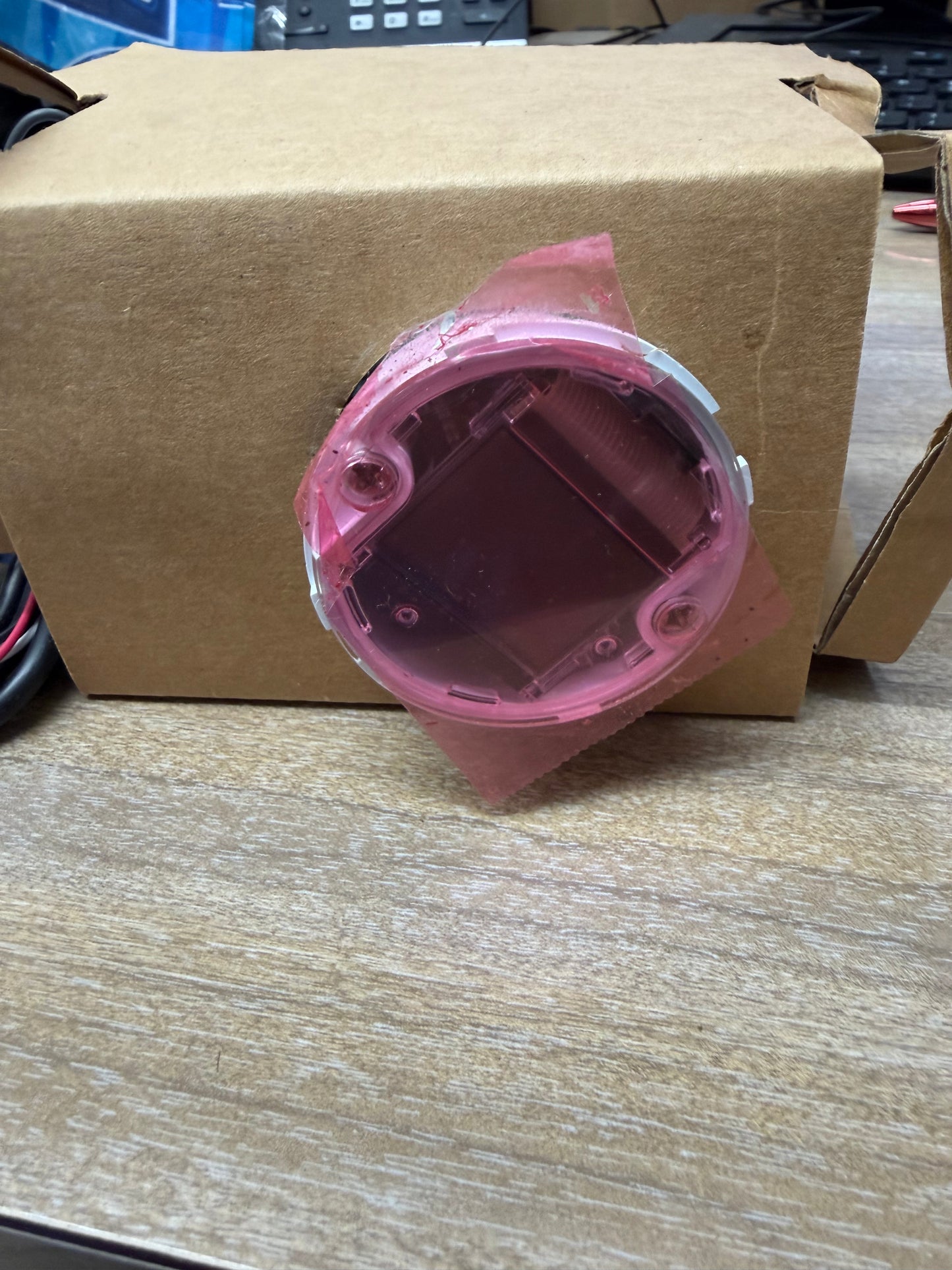 Lowrance 3001 2-3/8" Water Surface Temp Instrument Gauge Black Square Faceplate