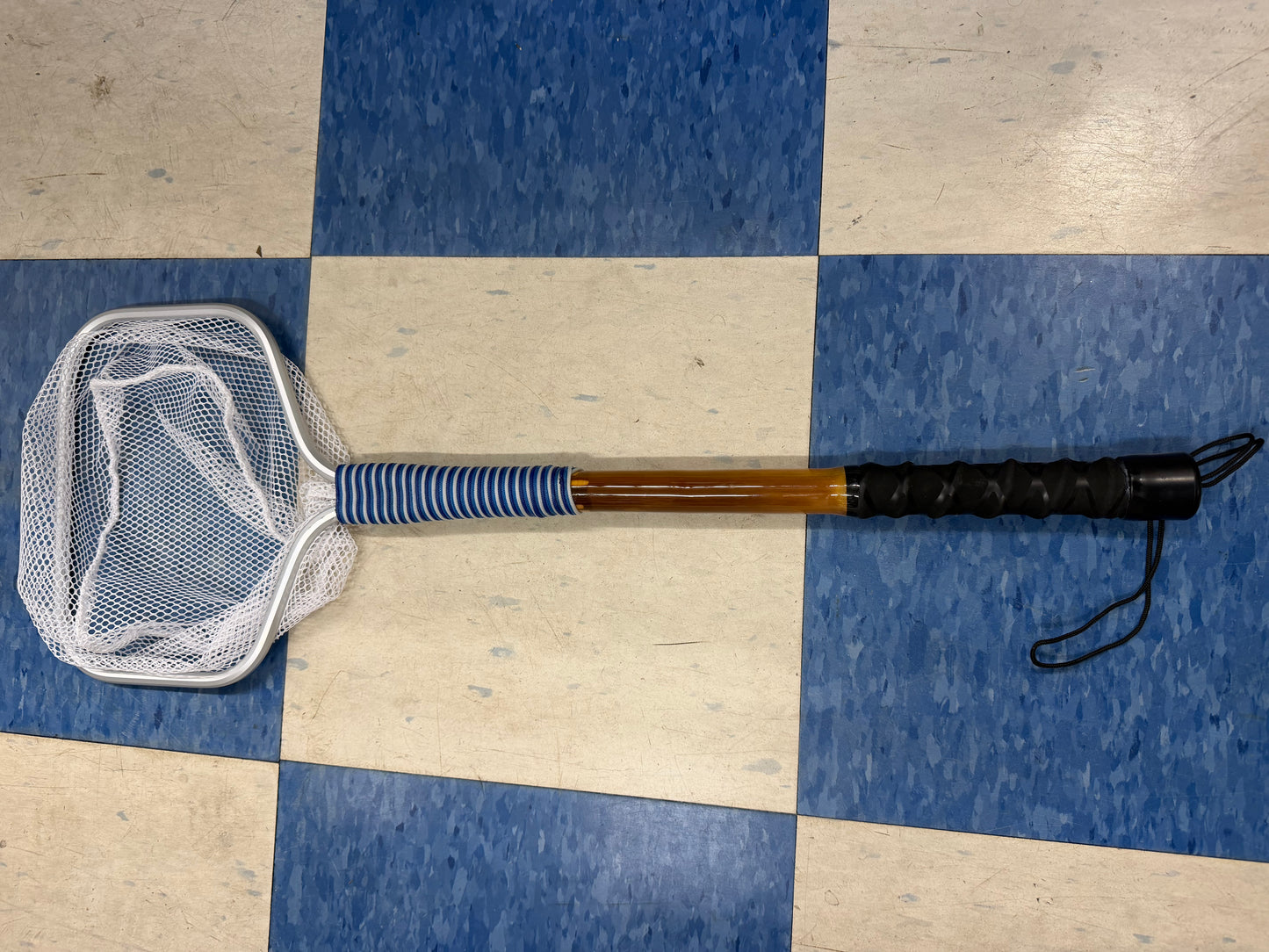 Tico Tackle Custom 18" Bamboo Handle Bait Net Tuppen's Blue