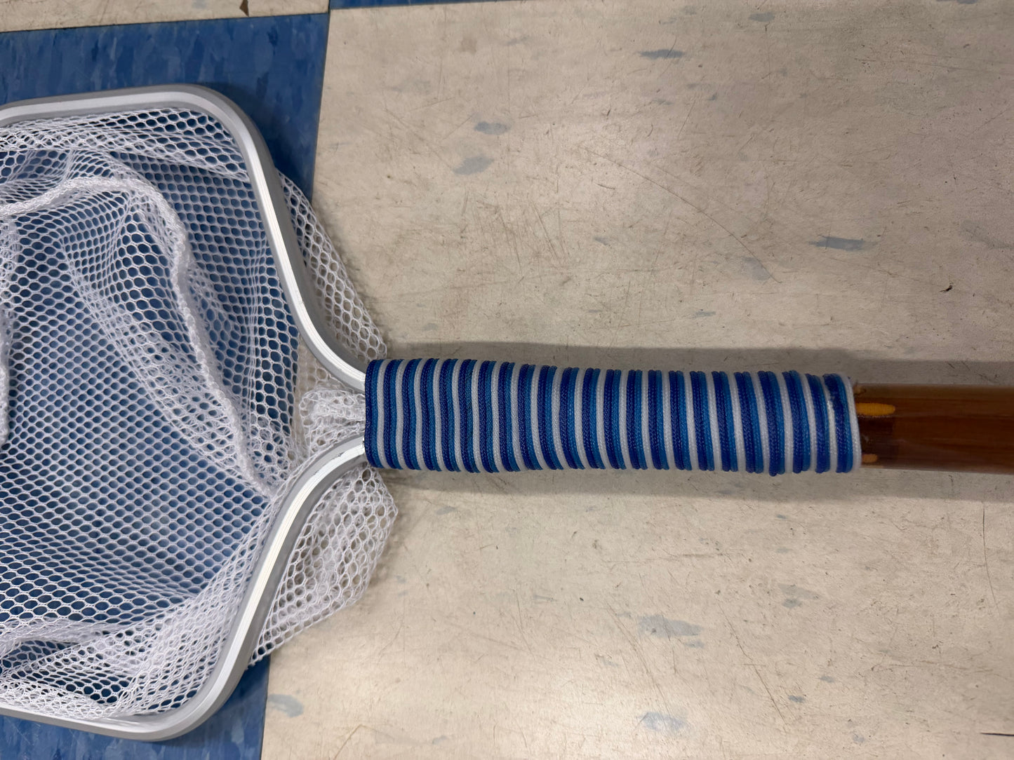 Tico Tackle Custom 18" Bamboo Handle Bait Net Tuppen's Blue