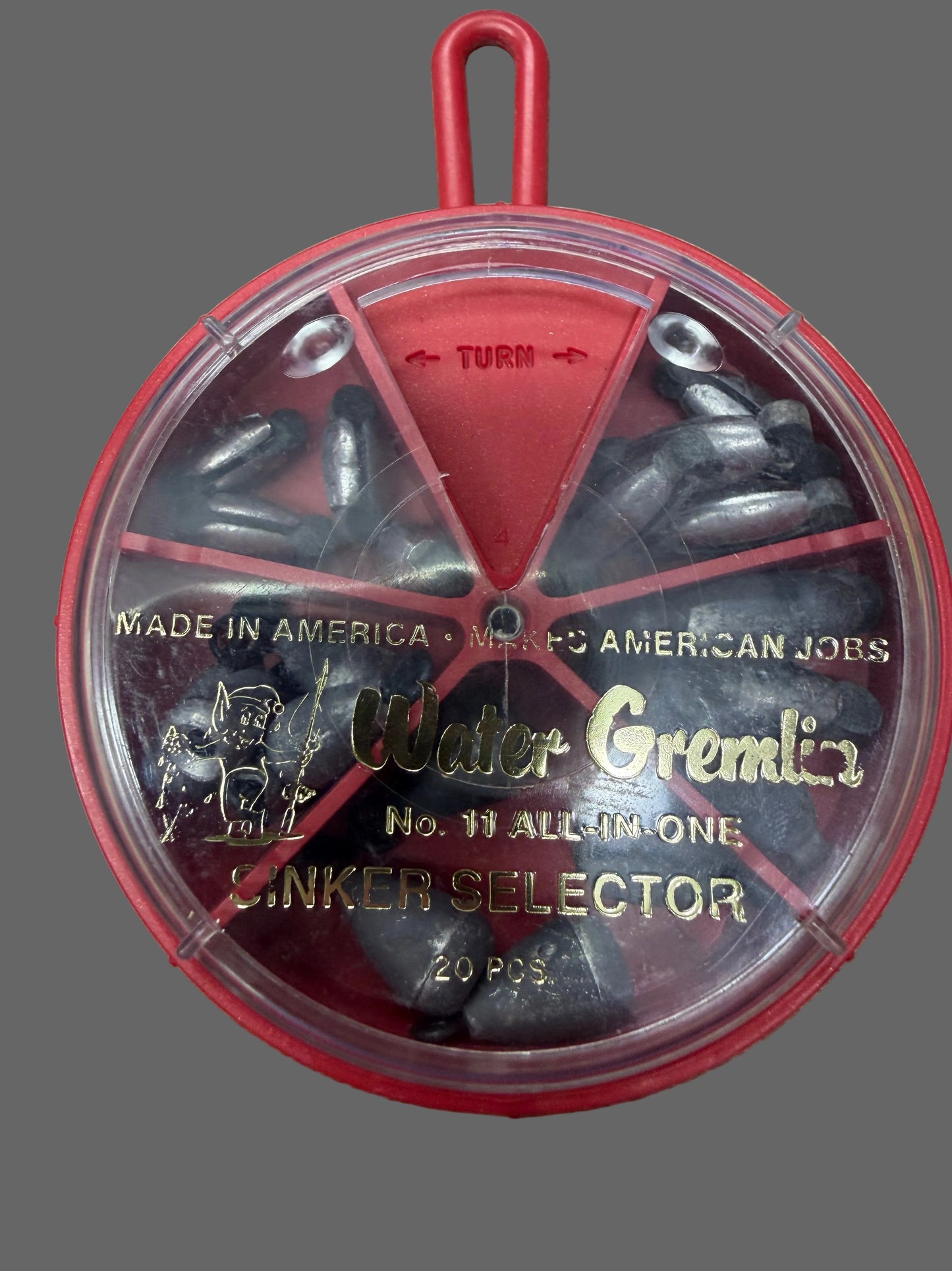 Water Gremlin #11 RubberCore Snap-Loc Dipsey Bass Sinkers 20pcs