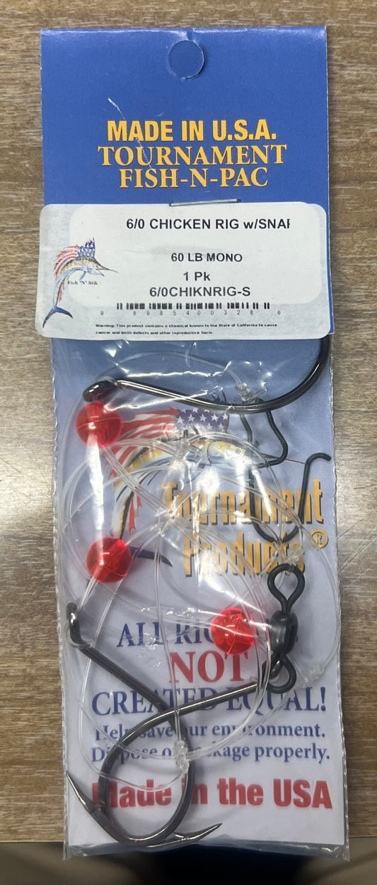 Tournament Fish-N-Pac Chicken Rigs Mono