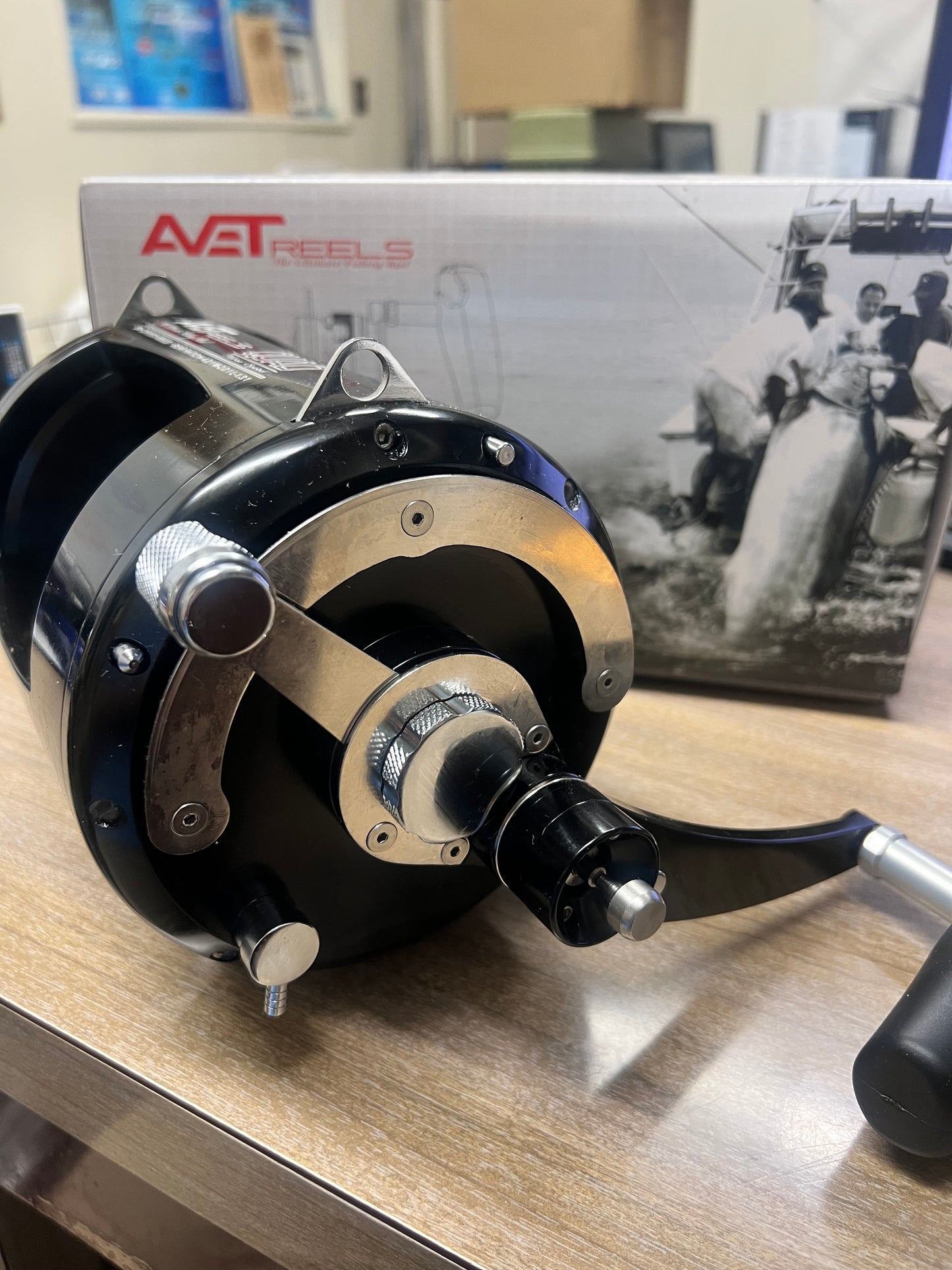 Avet T-RX W80/3 Quad 3 Speed Reel Black
