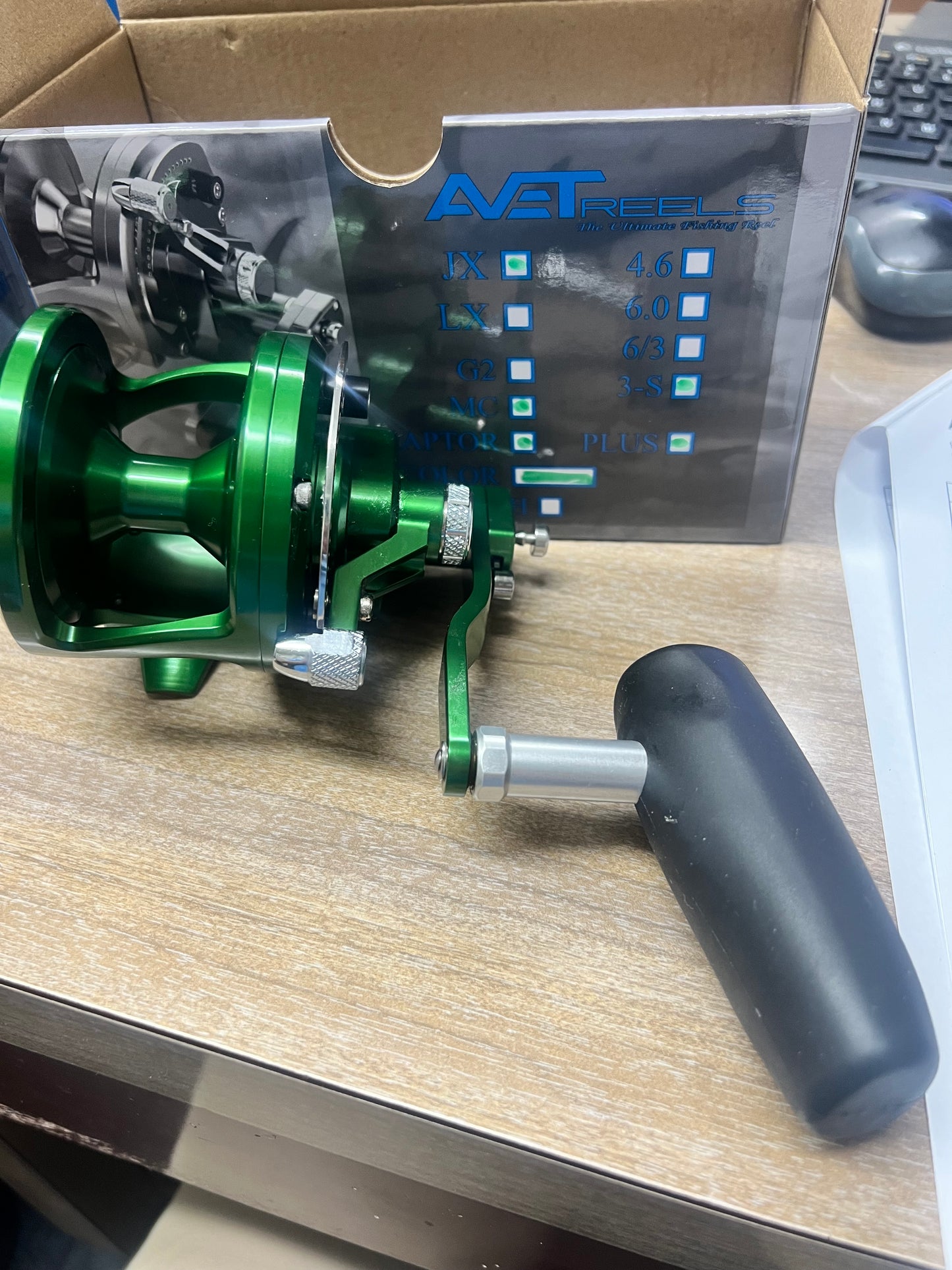 Avet Reels JX 3/S RAP MC PLUS Raptor Plus Three 3 Speed Master Cast Control Power Handle