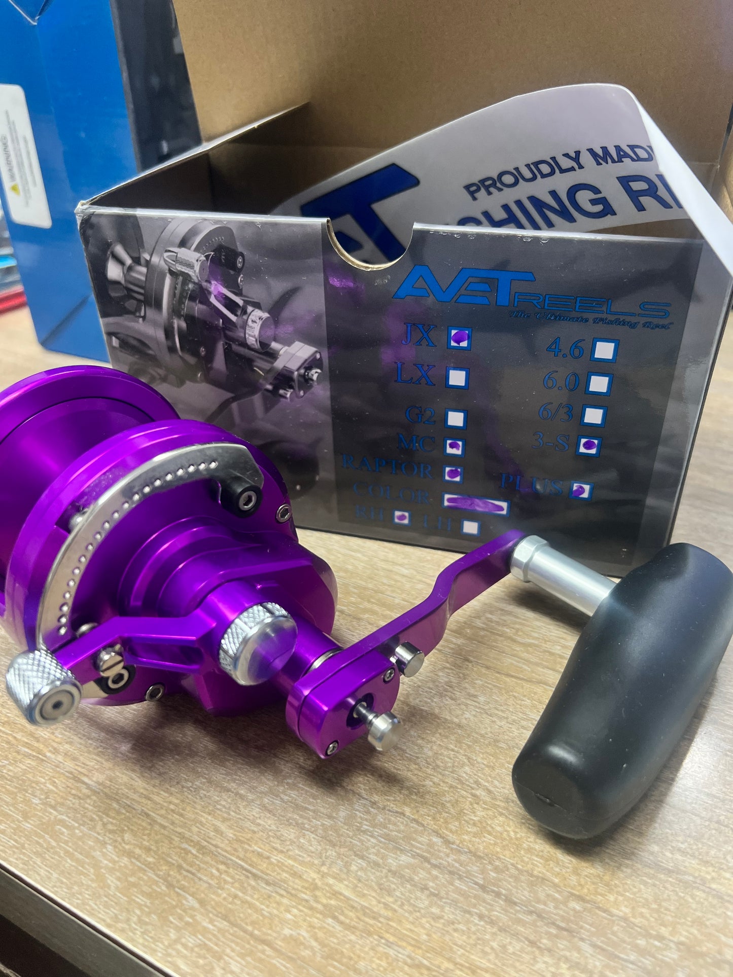 Avet Reels JX 3/S RAP MC PLUS Raptor Plus Three 3 Speed Master Cast Control Power Handle