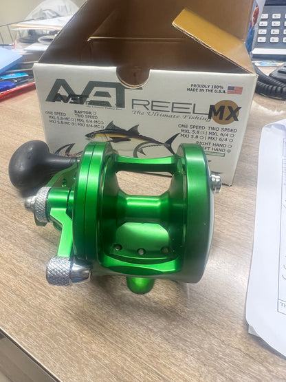Avet Reels MXJ 5.8 MC LH Master Cast Control Special Green Lefty Left Hand Reel