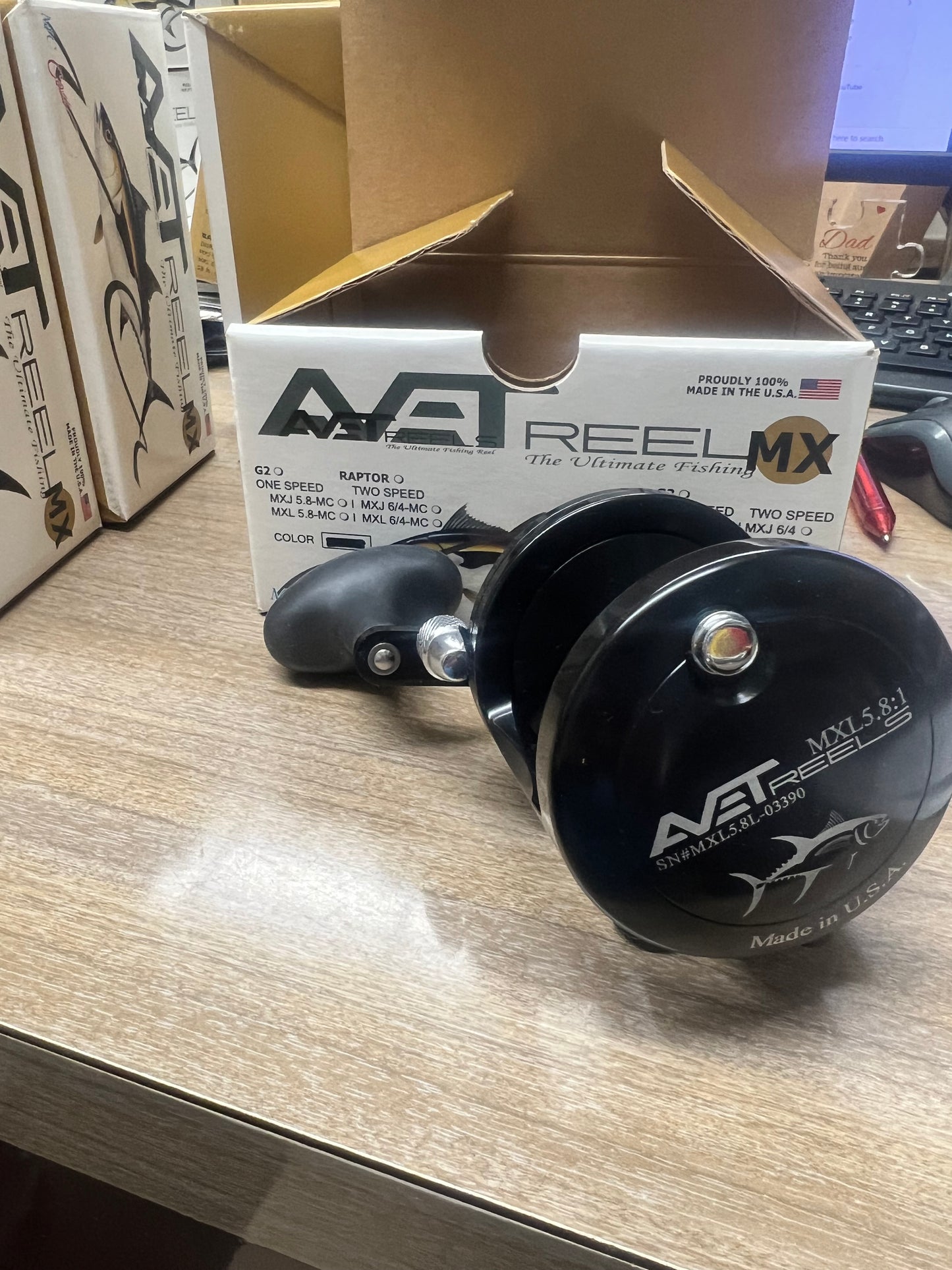 Avet Reels MXL5.8 LH BLACK Lefty Left Hand
