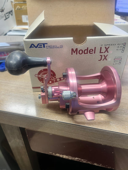 Avet Reels LX 6/3 LH Special Lefty Left Hand Two Speed Pink Reel