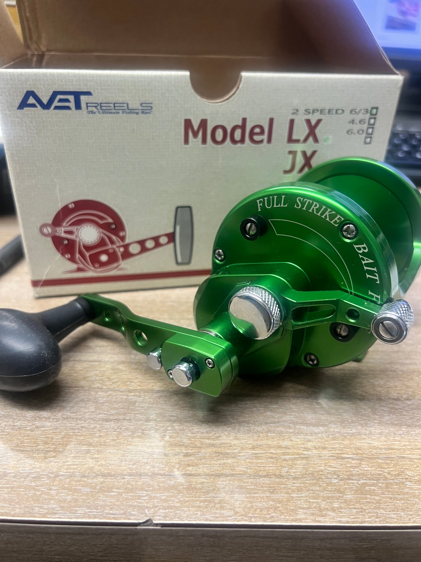 Avet Reels LX 6/3 LH Special 2 Speed Left Hand Two Speed Green Reel