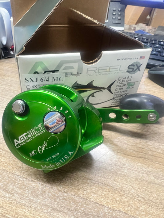 Avet Reels SXJ 6/4 MC LH 2 Speed SPECIAL Green Master Cast Lefty Left Hand Reel