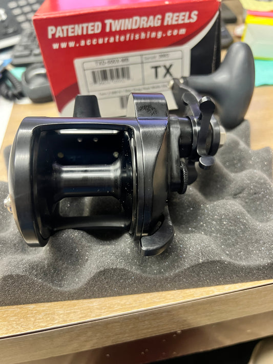 Accurate Tern 2 500 TXD-500X-MB Custom Matte Black Star Drag Fishing Reel 6:1