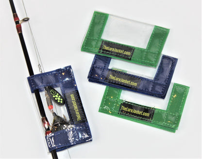 The Lure Jacket "Minnow" 4-Pack-Grn/Blue 5" x 4"