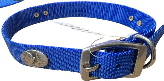 Zep-Pro Dolphin Mahi Concho Nylon Dog Collar