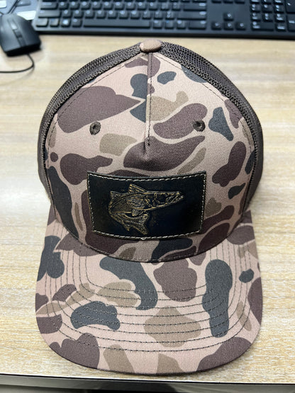 Zep-Pro Richardson Hat Old School BrownCamo Leather Patch Snook