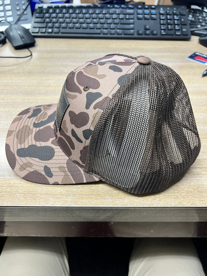 Zep-Pro Richardson Hat Old School BrownCamo Leather Patch Snook