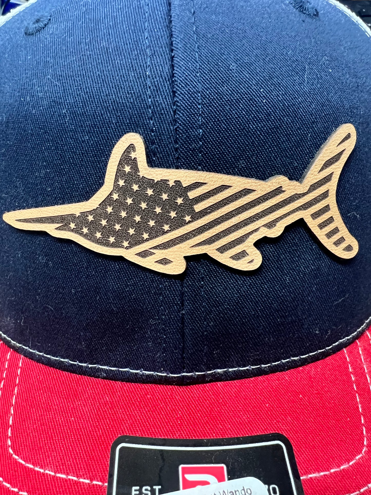 Lost Wando - USA Marlin Patch Red White Black Richardson Hat