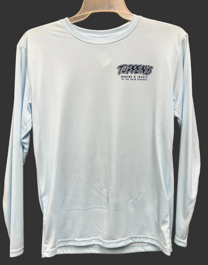 Tuppen's Sailfish Artic Blue Performance Long Sleeve T-Shirt SPF 50