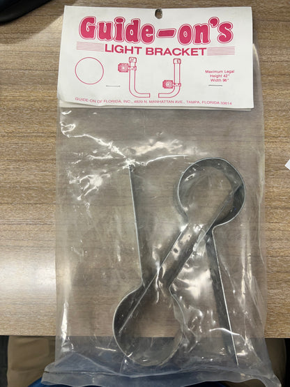 Guide-On's Boat Trailer Guide Light Brackets 2" PVC