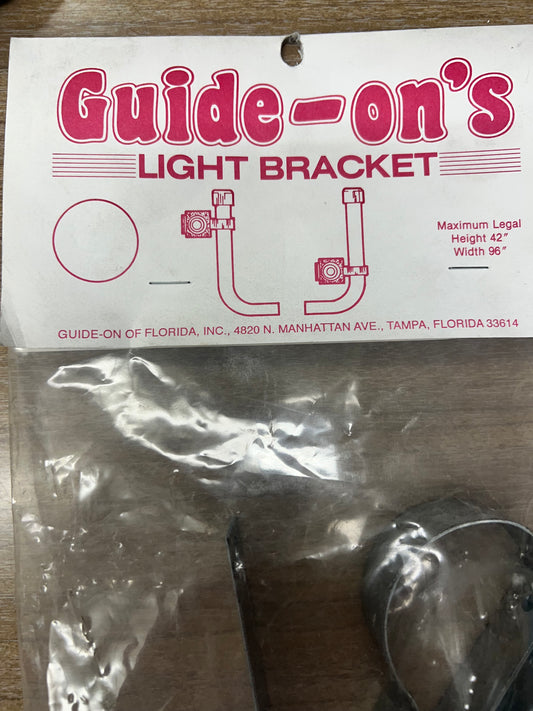 Guide-On's Boat Trailer Guide Light Brackets 2" PVC