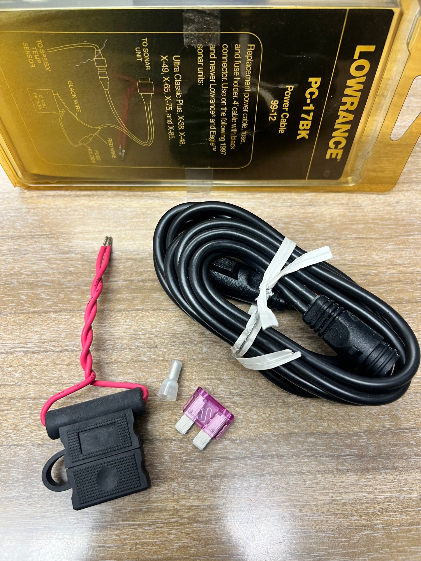 Lowrance PC-17BK Power Cable for Lowrance and Eagle Sonar Units