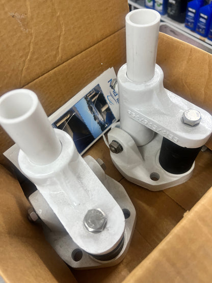 Dolphin Mooring Whips Heavy Duty Bases Only Pair 2 Bases