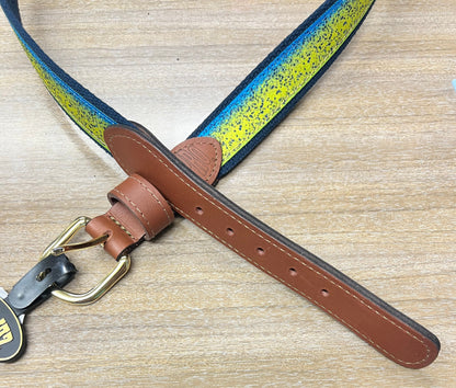 Zep-Pro Ribbon Belt Navy Dolphin Mahi Dorado Skin Navy