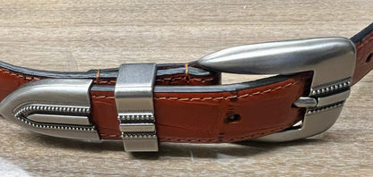 Zep-Pro Concho Croc Leather Marlin Belt
