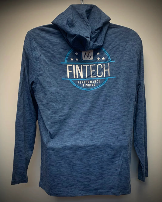 Fintech Coastal Performance long-sleeved UV Hoodie Blue Heaven Heather