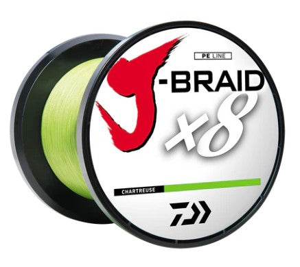 Daiwa J-Braid x8 Grand 50lb. 3000Y – Chartreuse.