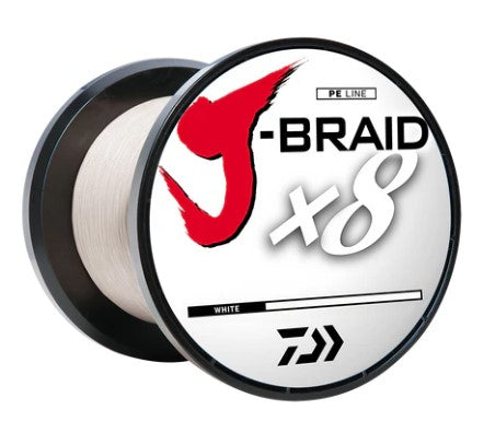 Daiwa J-Braid X8 65lb 3300YDS White Braided Line